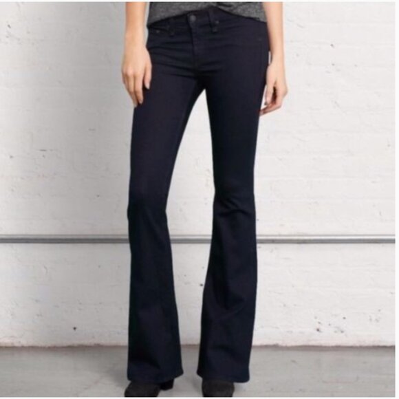 Rag & Bone Elephant Bell Midnight bell bottom flare jeans dark wash 26 - Picture 1 of 12